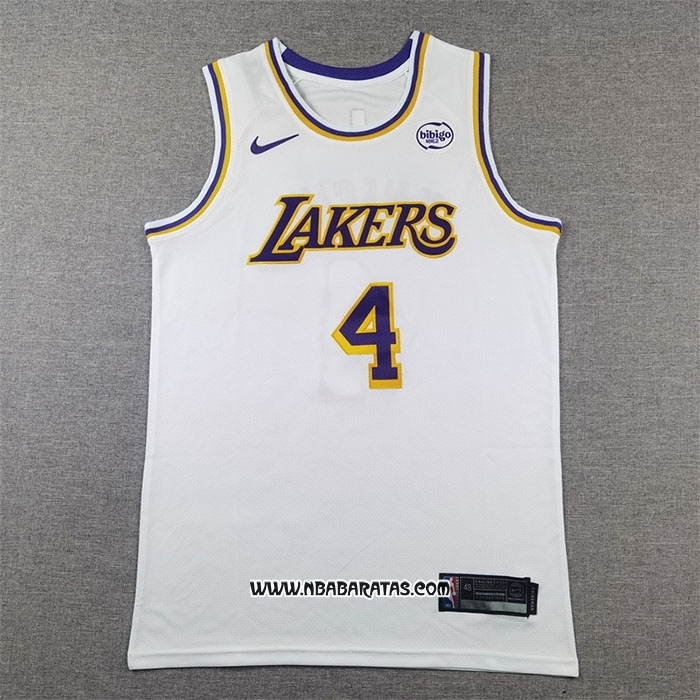 Camiseta Los Angeles Lakers Dalton Knecht #4 Association 2024-25 Blanco